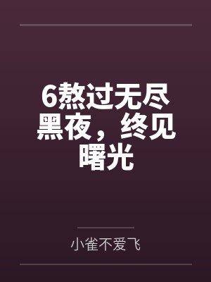 6熬过无尽黑夜，终见曙光